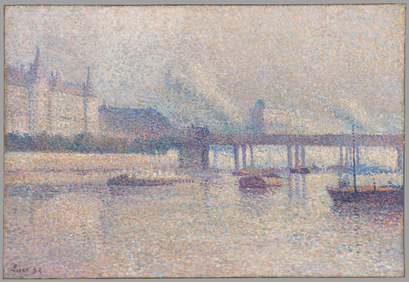 Seine-elvene ved Paris - Maximilien Luce