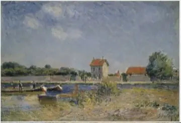 Kanalbreddene ved Loing i Saint-Mammès - Alfred Sisley