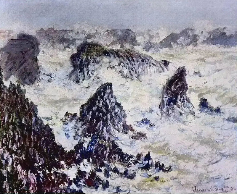 Rocks of Belle-Île - Claude Monet