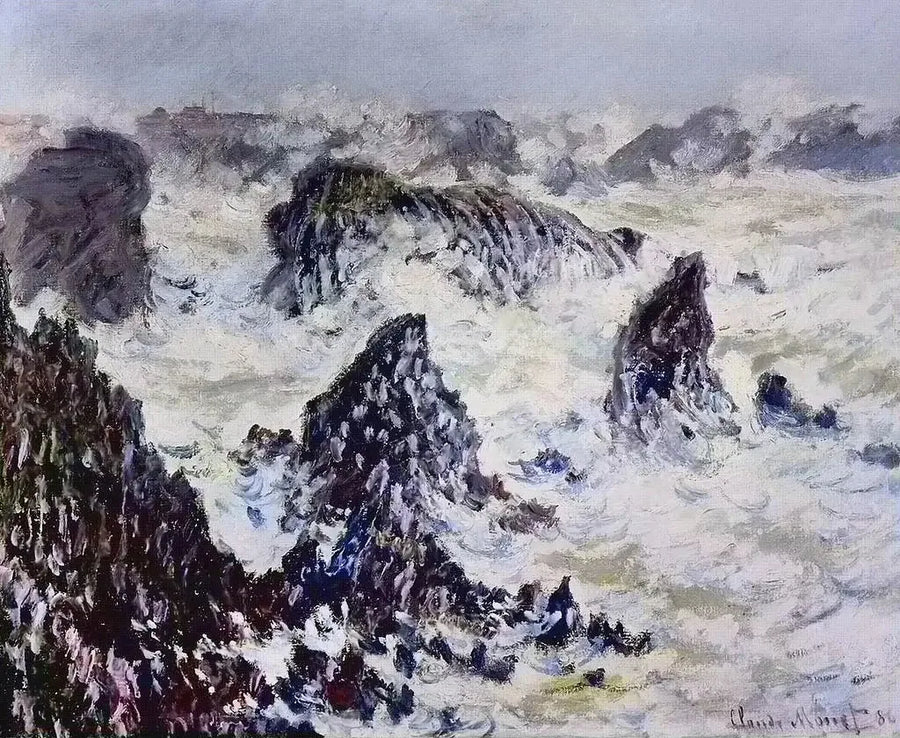 Rocks of Belle-Île - Claude Monet