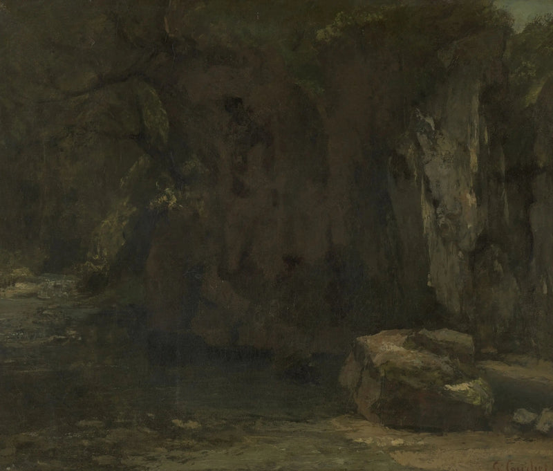 Klippene ved Loue - Gustave Courbet