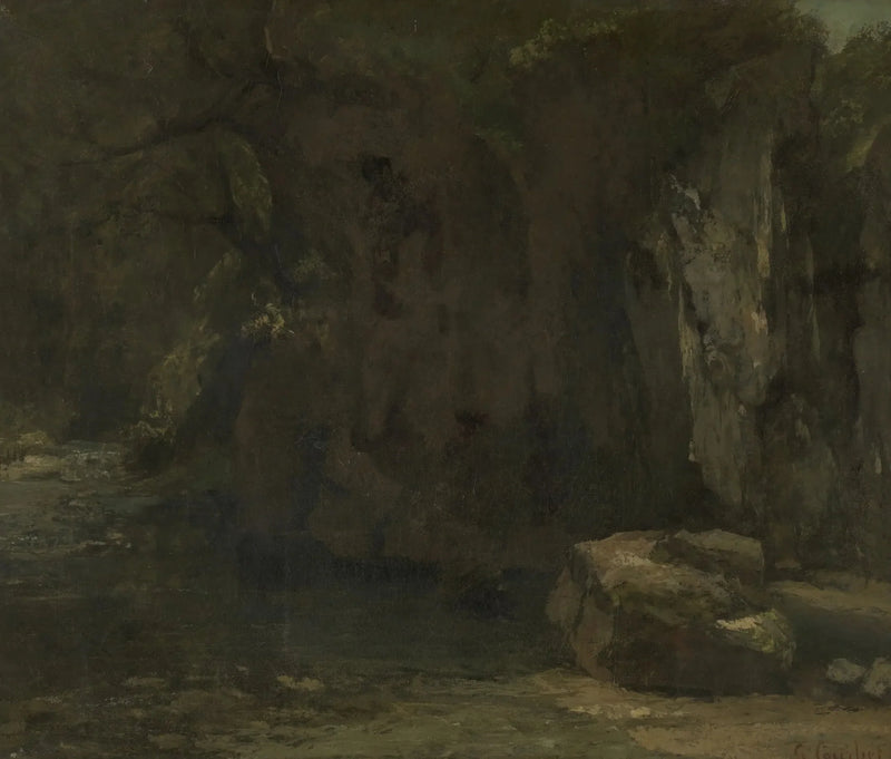 Klippene ved Loue - Gustave Courbet