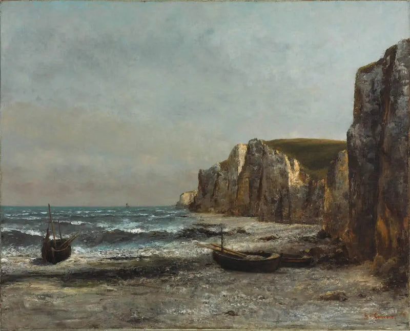 Klippene i Étretat - Gustave Courbet