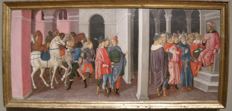 De vise menn foran Herodes - Matteo di Giovanni