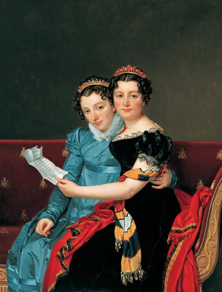 Søstrene Zénaïde og Charlotte Bonaparte - Jacques-Louis David