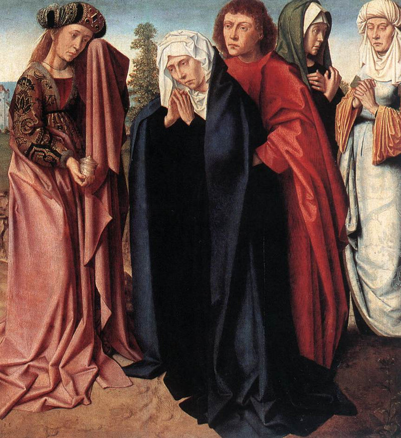 De hellige kvinner og Johannes ved Golgata - Gérard David
