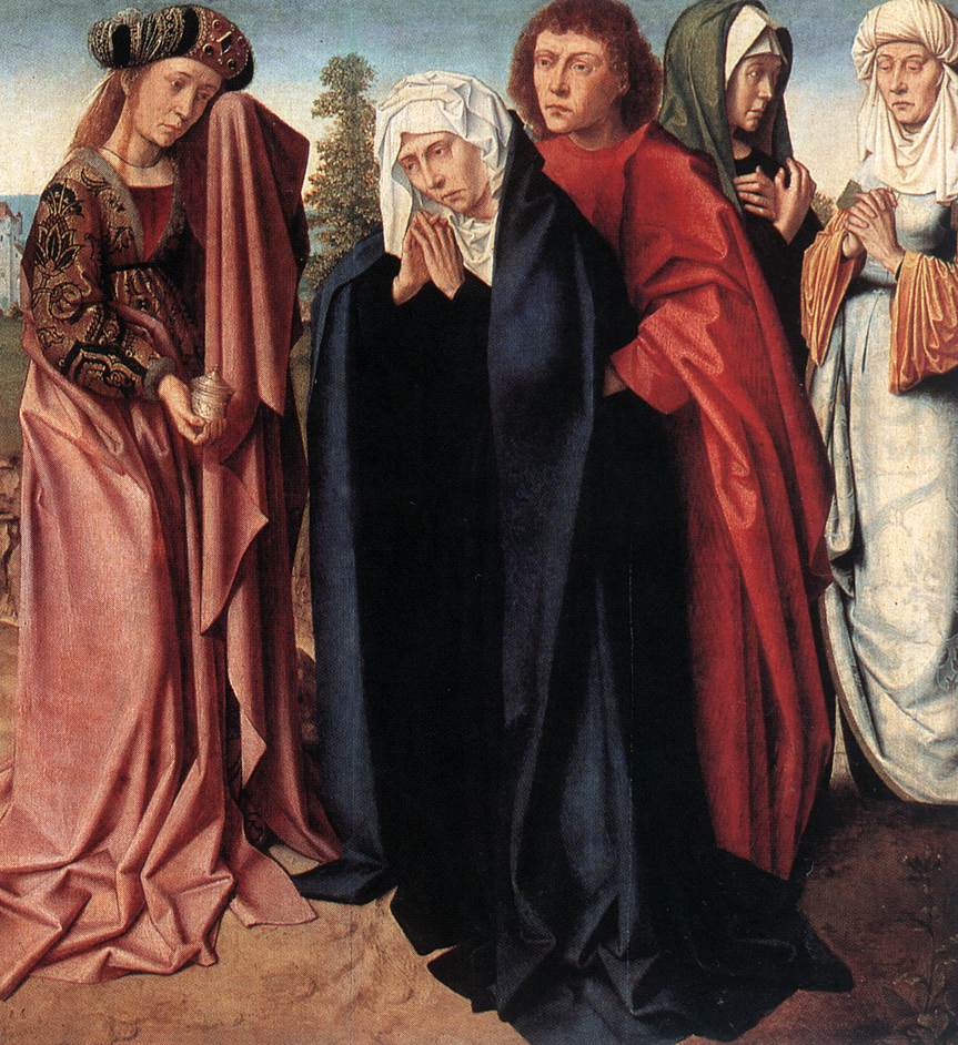 De hellige kvinner og Johannes ved Golgata - Gérard David
