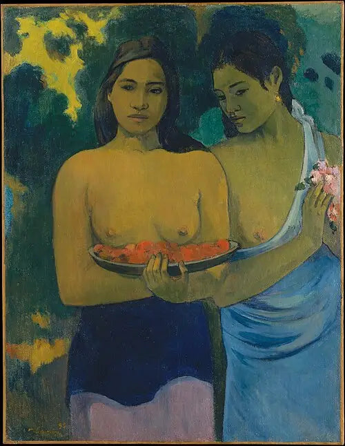 Brystene med røde blomster - Paul Gauguin