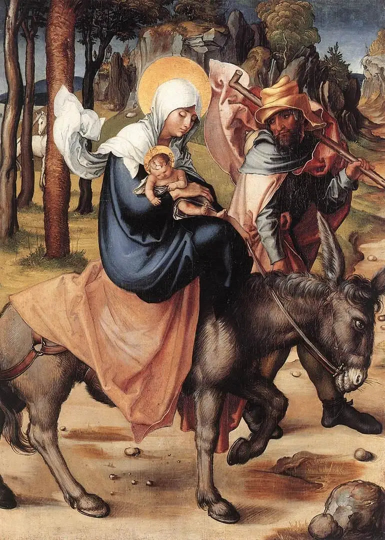 De Syv Smerter av Jomfruen: Flukten til Egypt - Albrecht Dürer