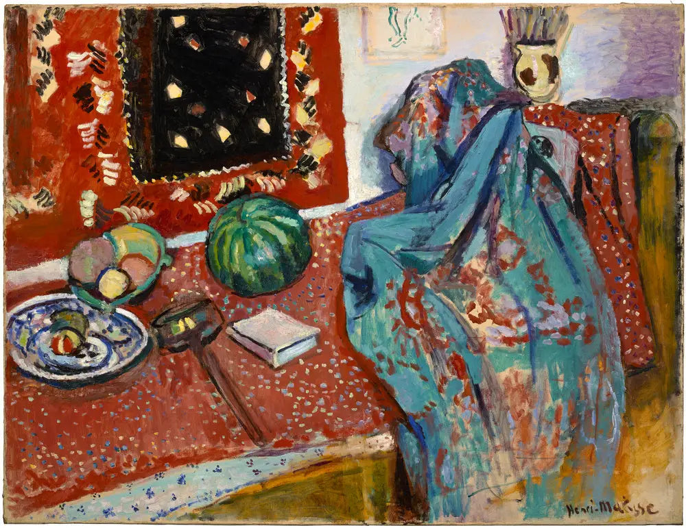 Reproduction du tableau « Les Tapis rouges - Henri Matisse » par Alpha Reproduction en peinture à l’huile