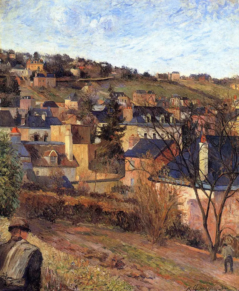 De blå takene, Rouen - Paul Gauguin