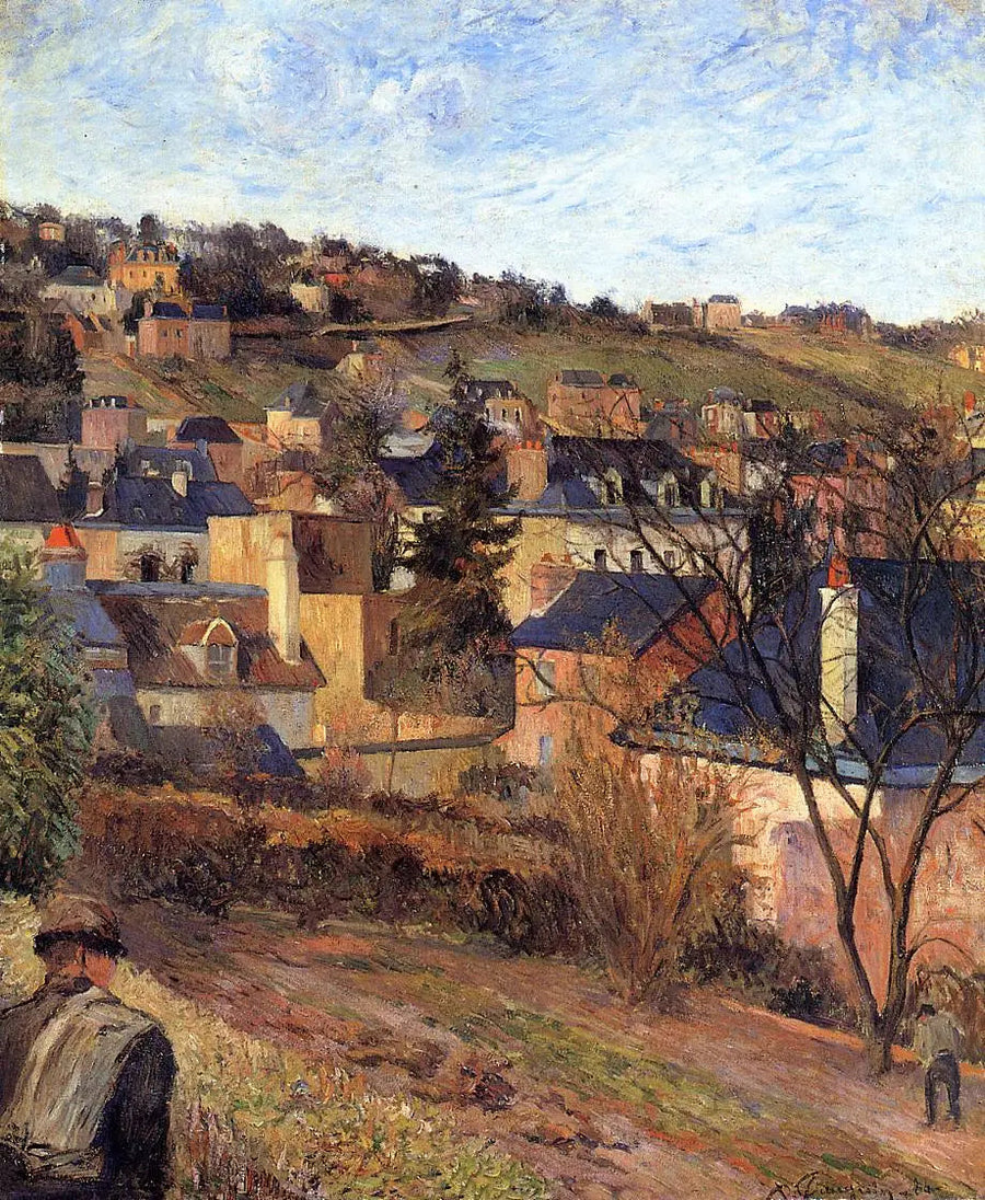 De blå takene, Rouen - Paul Gauguin