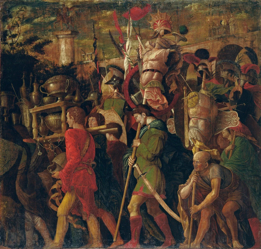 Cæsars Triumfer: 6. Korsettbærere - Andrea Mantegna