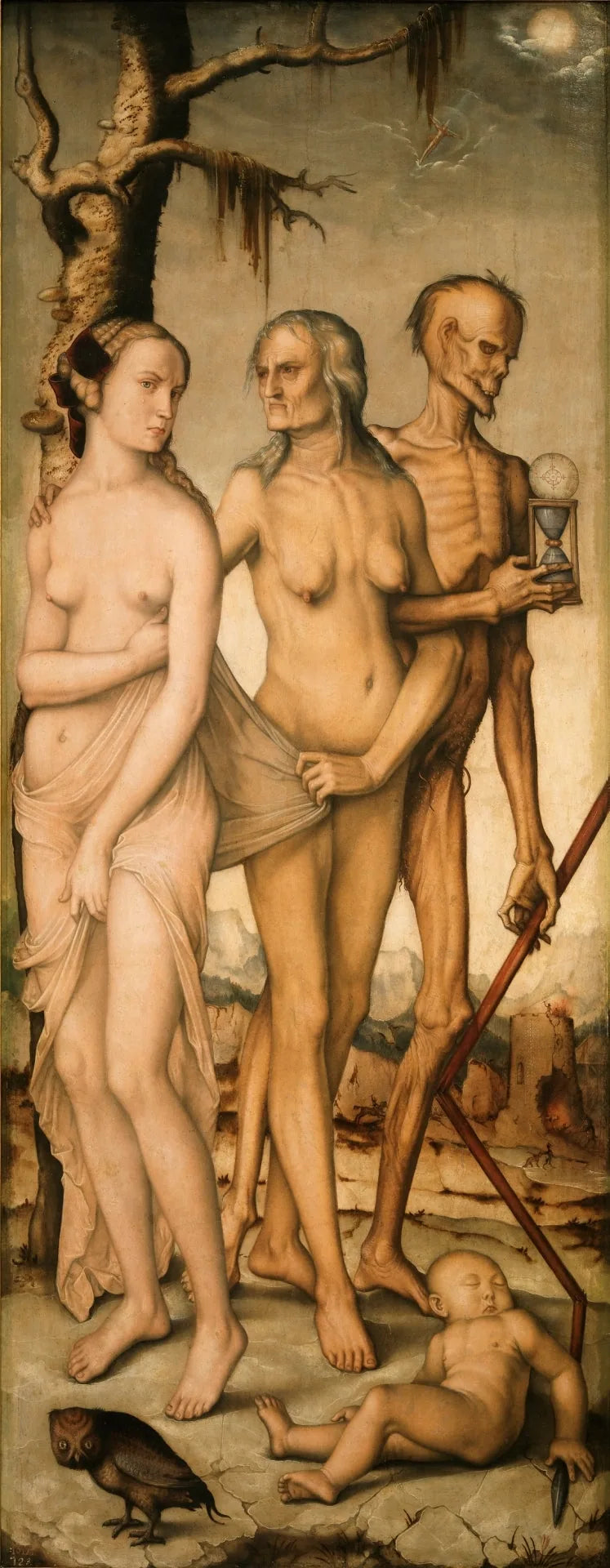 De tre alder av kvinnen og døden - Hans Baldung Grien