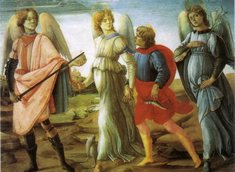 De tre ærkeenglene med Tobias - Filippino Lippi