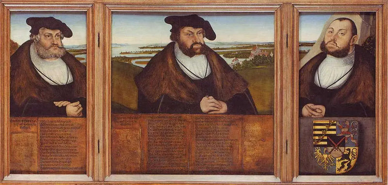 De tre velgerne i Sachsen - Lucas Cranach den eldre