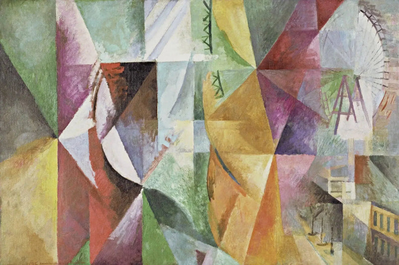 De Tre Vinduene, tårnet og Hjulet - Robert Delaunay