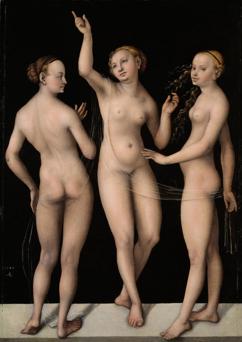 De tre gracer - Lucas Cranach den eldre