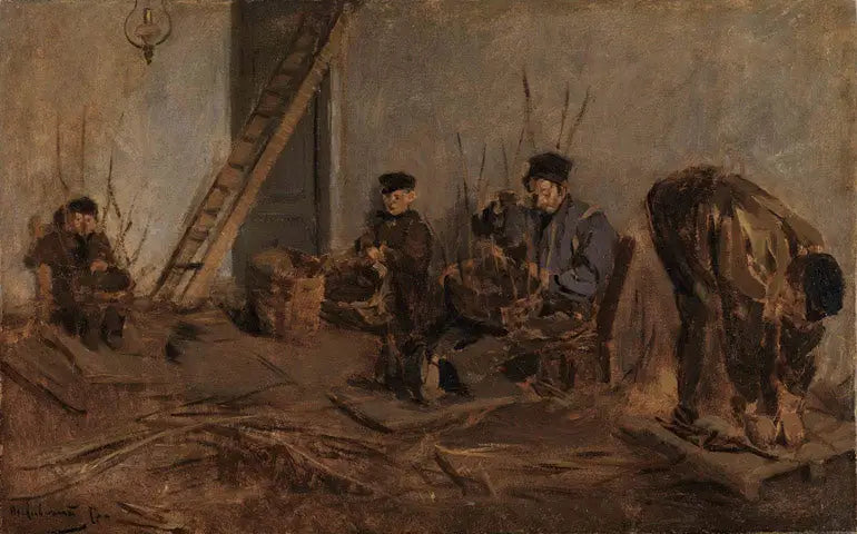 Veverne (Die Korbflechter) - Max Liebermann