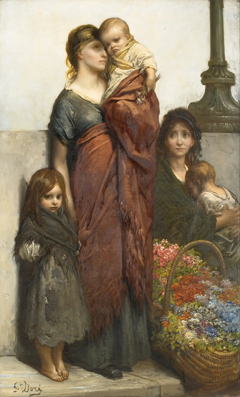 Londons blomsterforhandlere - Gustave Doré