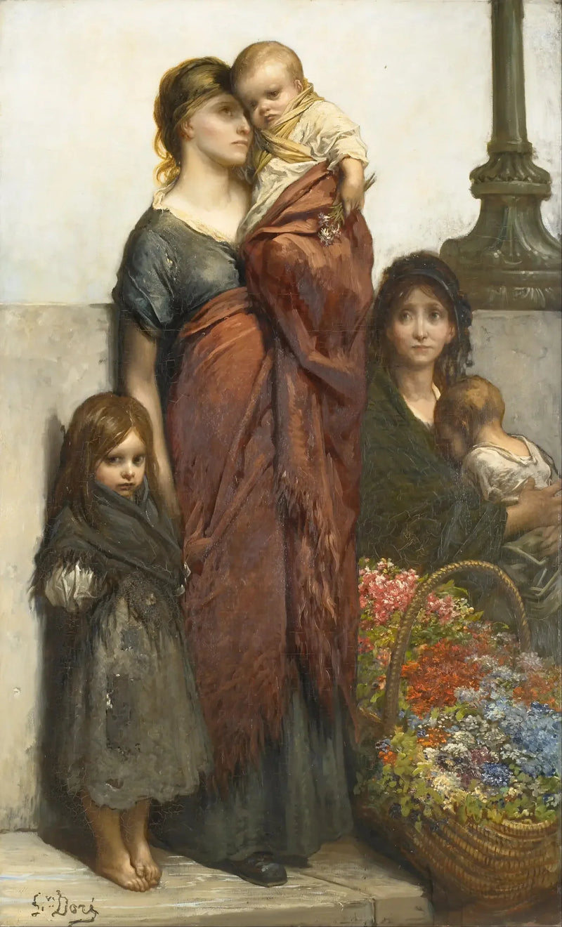 Londons blomsterforhandlere - Gustave Doré