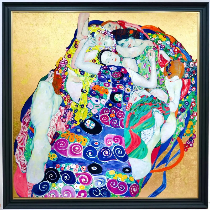 Jomfruene – Et Nytt Tolkning av Gustav Klimt av Master Apollon | 200 x 200 cm