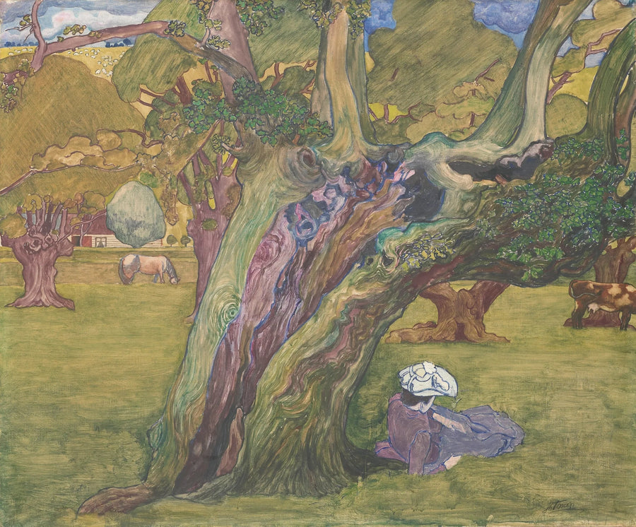 De gamle eiketrærne i Surrey - Jan Toorop
