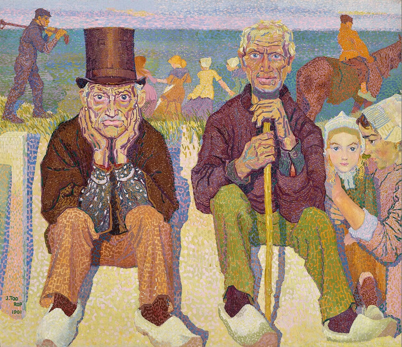 De gamle mennene ved sjøen - Jan Toorop