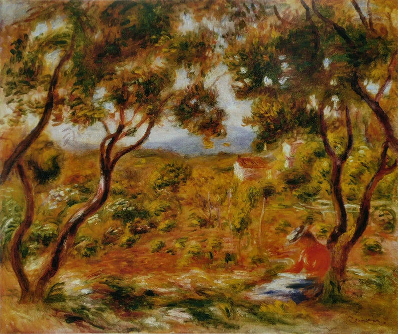 Vinstokker i Cagnes - Pierre-Auguste Renoir