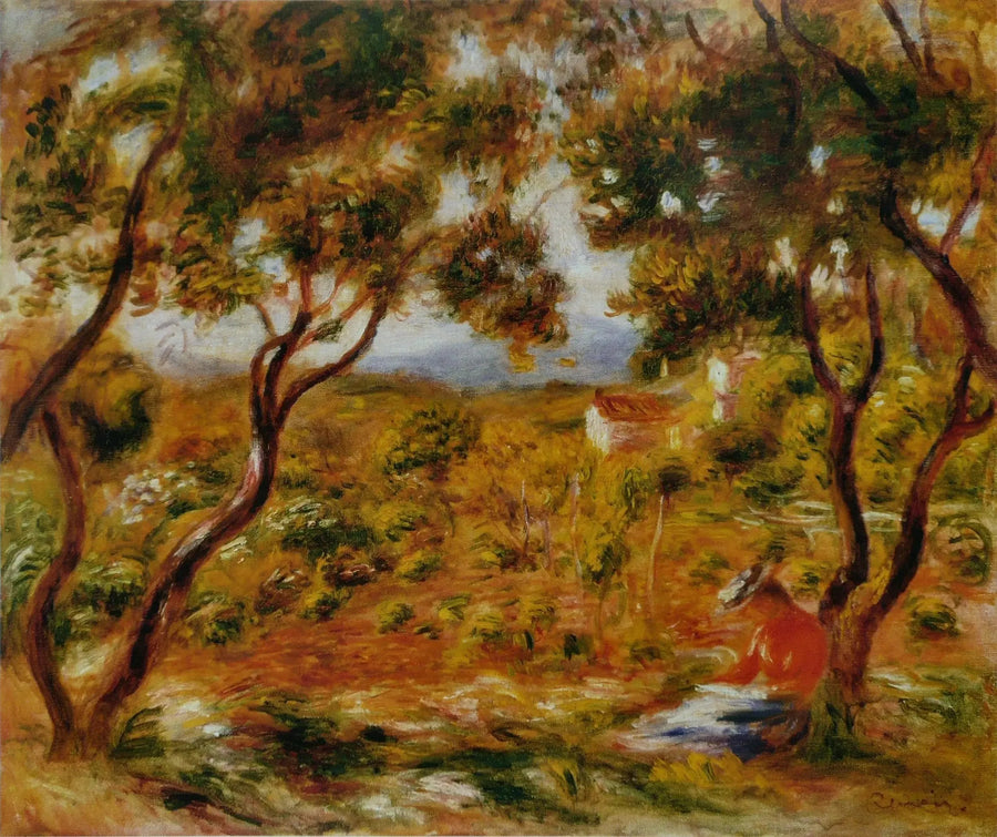 Vinstokker i Cagnes - Pierre-Auguste Renoir
