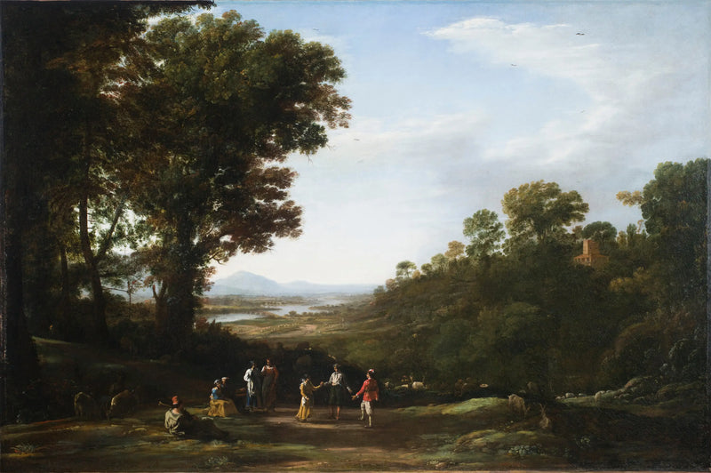 Landsbyboere danser - Claude Lorrain