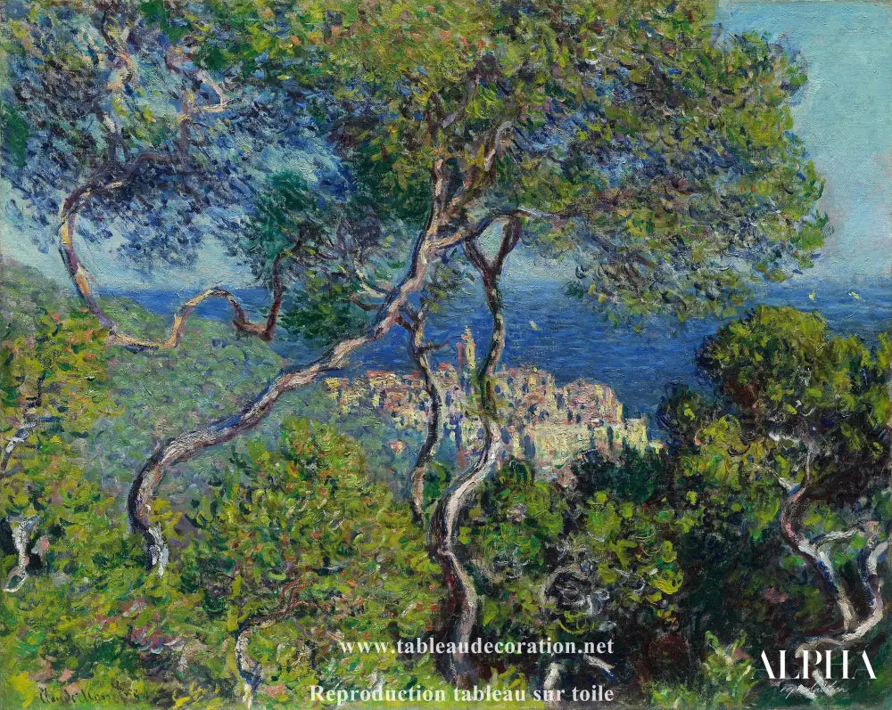 Les Villas à Bordighera - Tableau connu Monet - Reproductions de tableaux et peintures haut de gamme