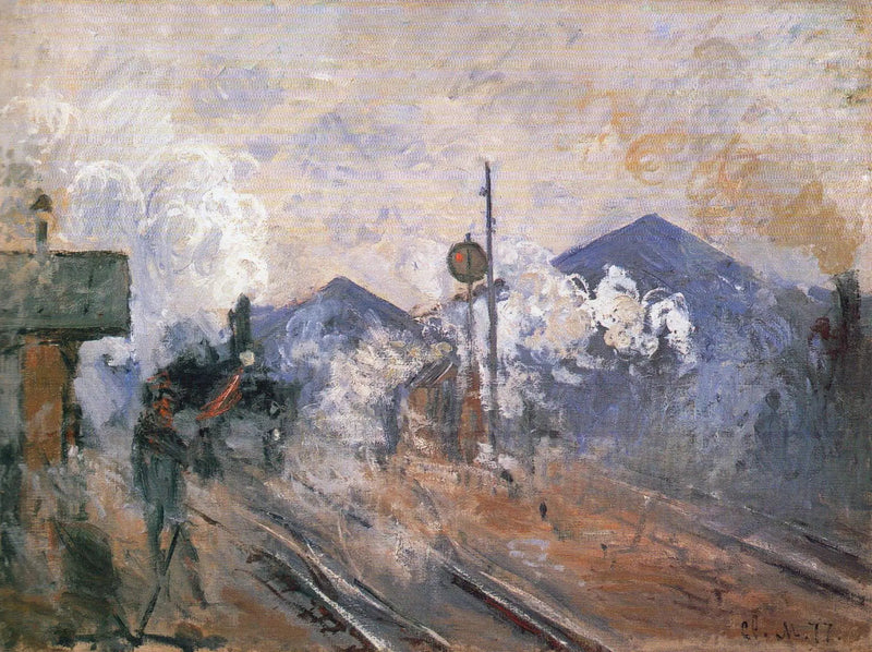 Sporene ved utgangen av Saint-Lazare stasjon - Claude Monet