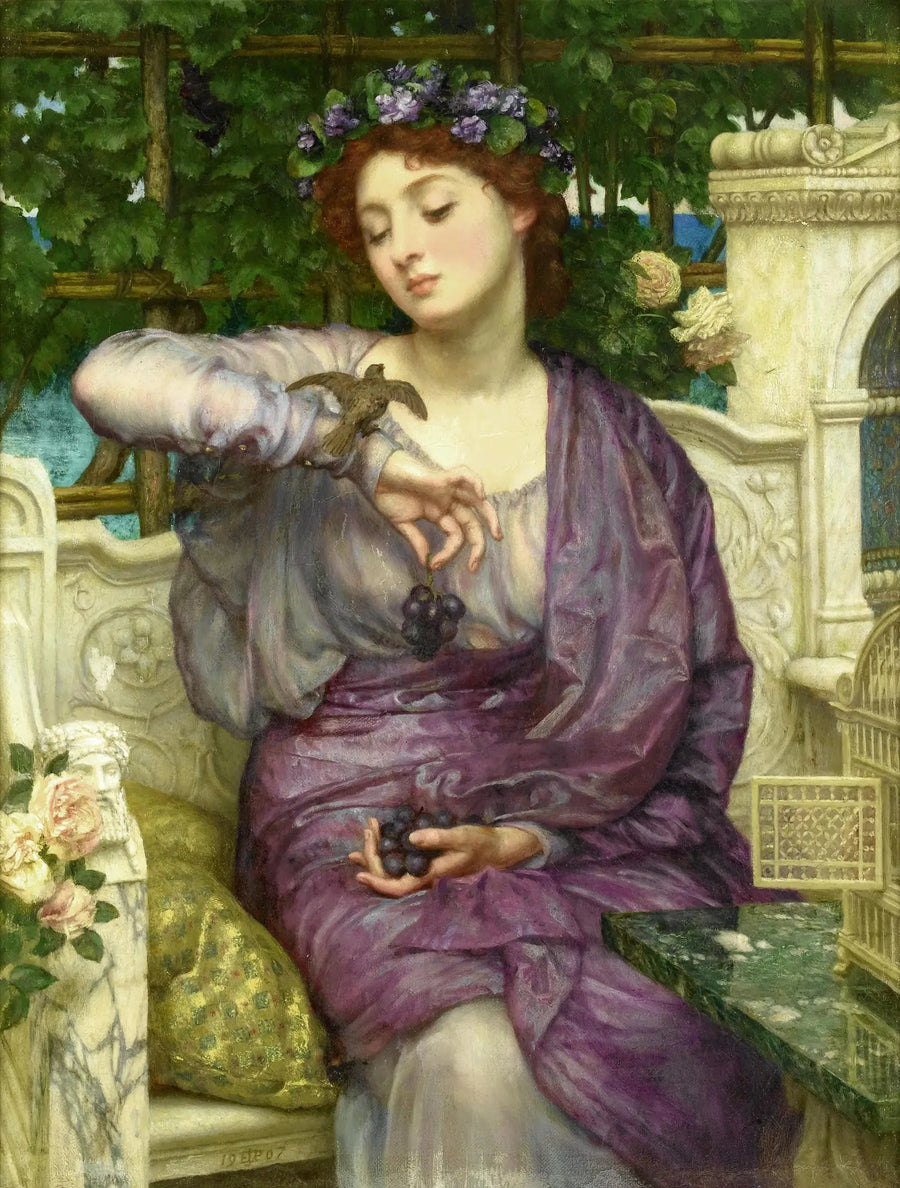 Lesbia og hennes spurv - Edward Poynter

Source:
Lesbia et son moineau - Edward Poynter