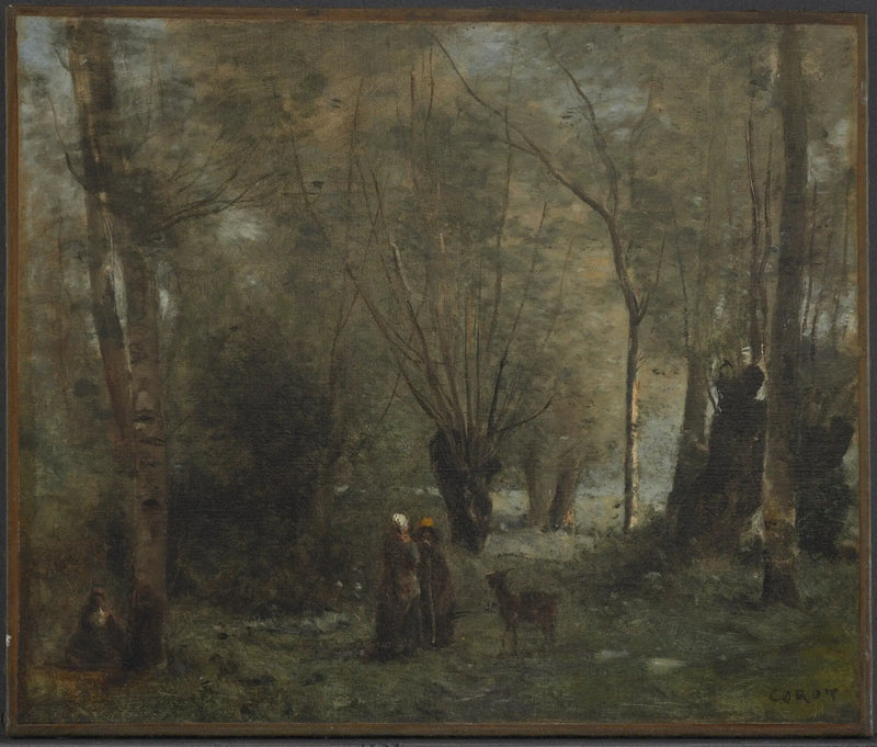 Vassdammen - Jean-Baptiste Camille Corot