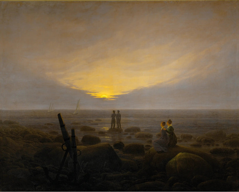 Måneskinn over havet - Caspar David Friedrich