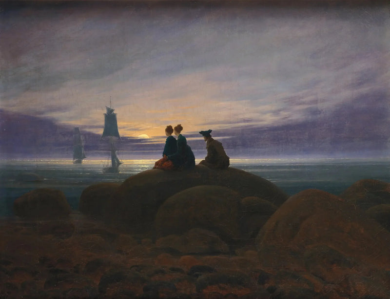 Måneskinn over havet - Caspar David Friedrich