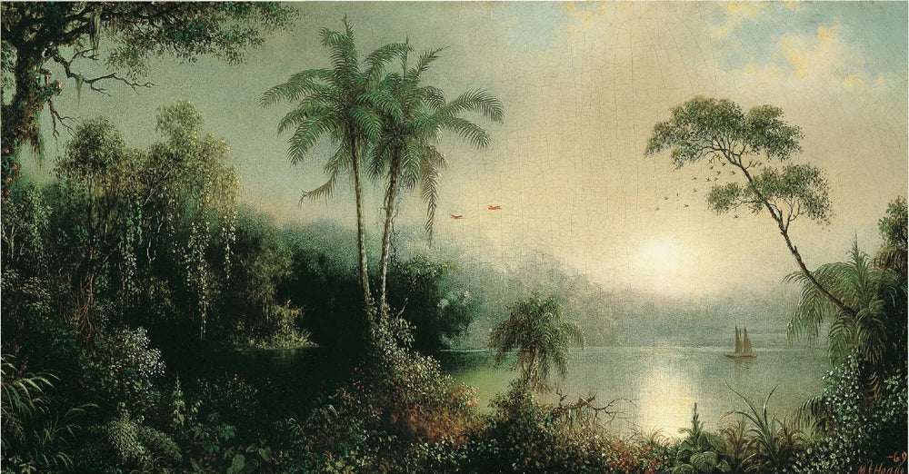 Lever de soleil au Nicaragua - Martin Johnson Heade image 1 reproduction artisanale de tableau