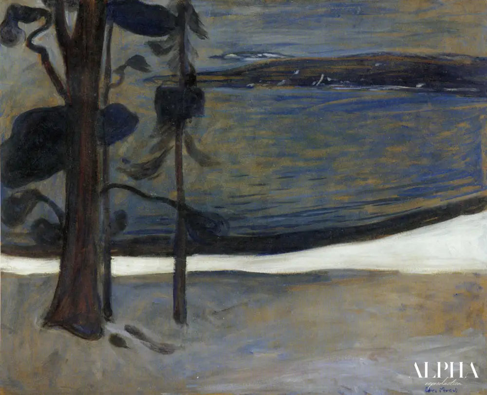 L'hiver à Nordstrand - Edvard Munch - Reproductions de tableaux et peintures haut de gamme