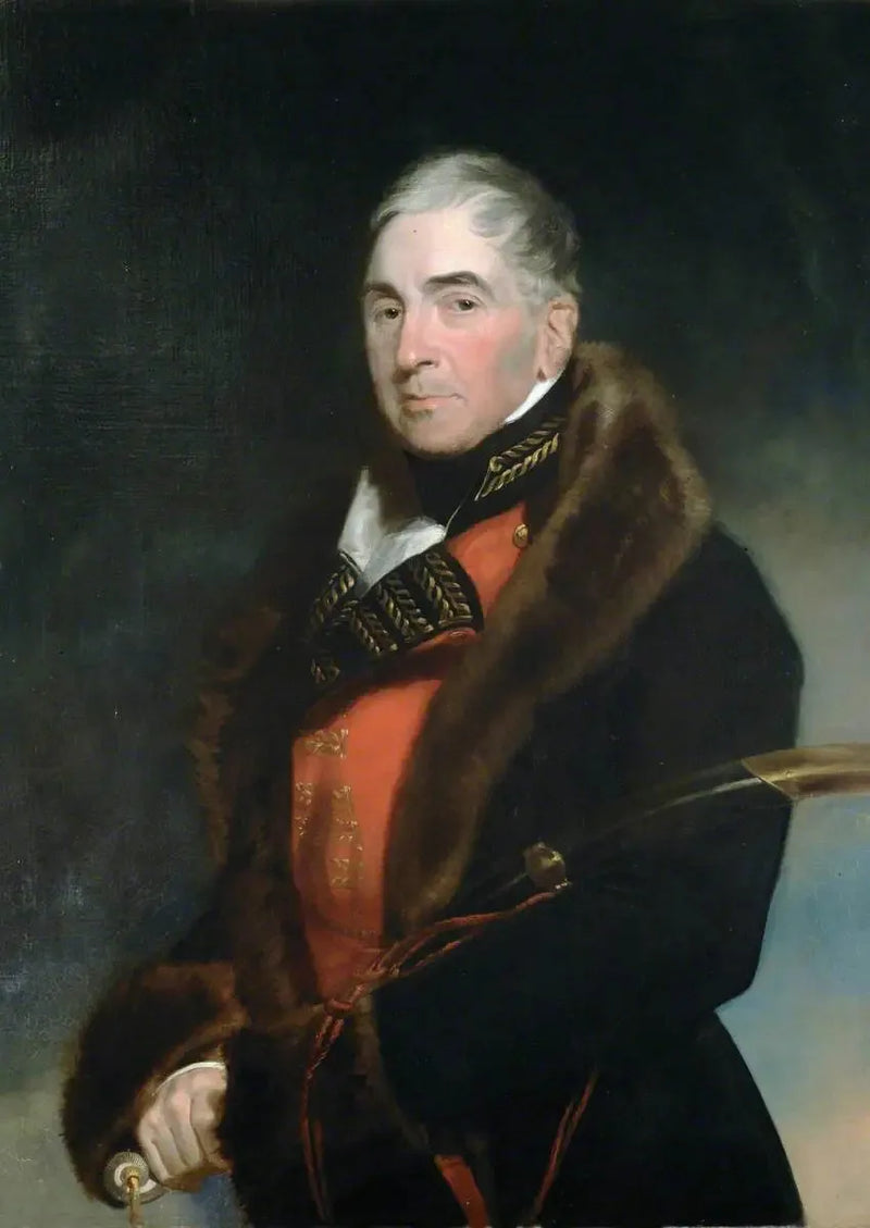 Lieutenant-general (senere general) Thomas Graham (1748–1843), baron Lynedoch, iført en pelsforet frakk over generaluniformen - Thomas Lawrence