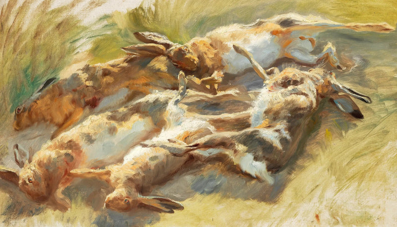 Drepte harer. - Peder Severin Krøyer