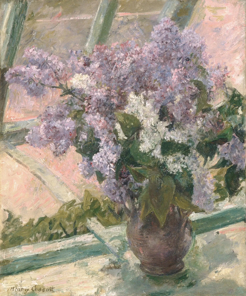 Lilac by a Window - Mary Cassatt