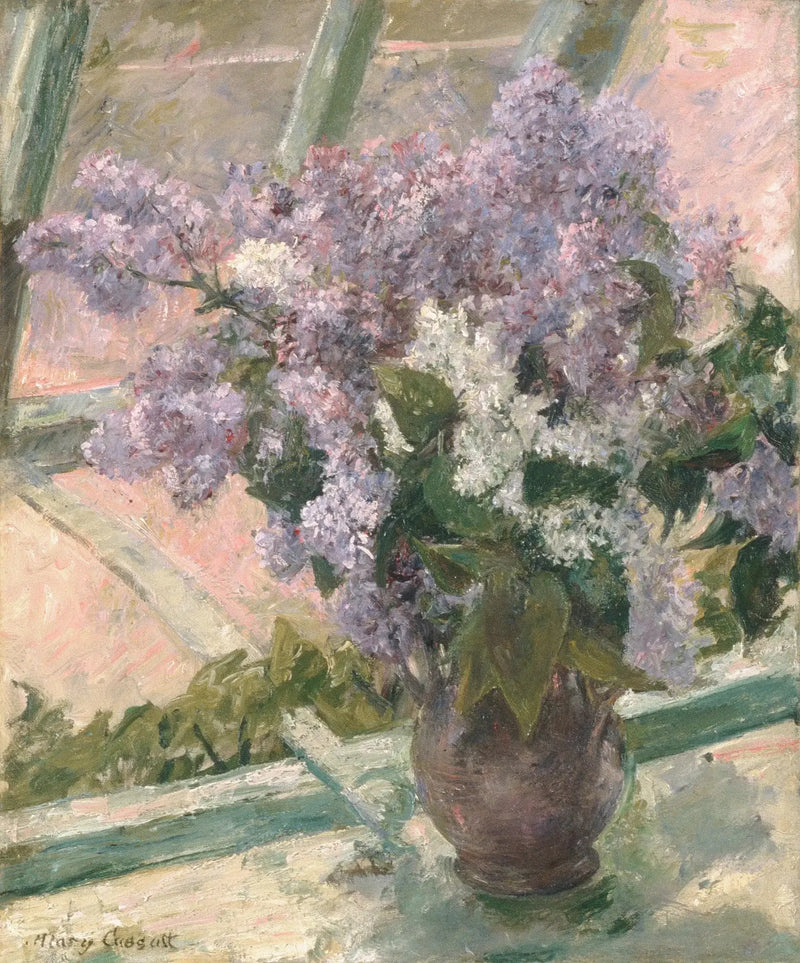 Lilac by a Window - Mary Cassatt