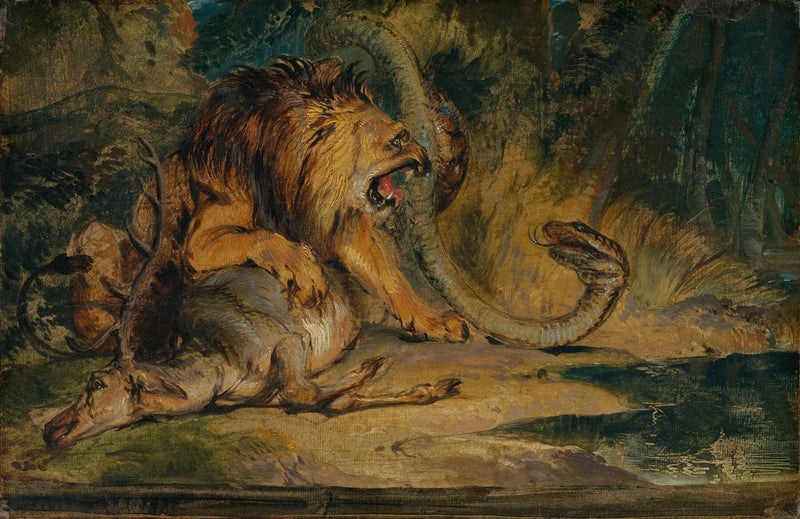 Løve som forsvarer sitt bytte - Edwin Henry Landseer

Source:
Lion défendant sa proie - Edwin Henry Landseer