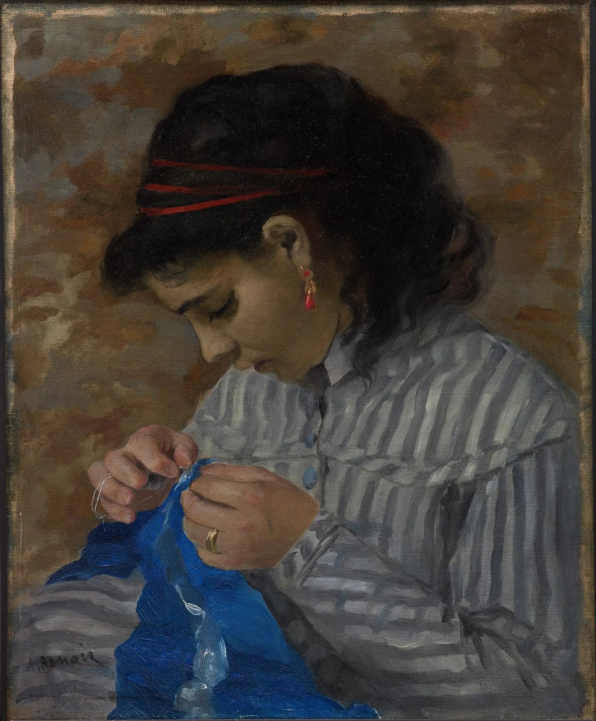 Lise Cousant - Pierre-Auguste Renoir image 1 copie de tableau peinte à la main
