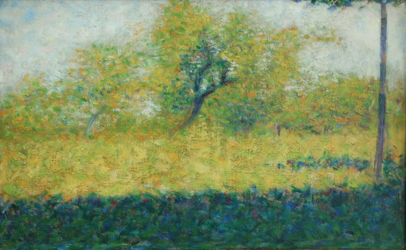 Skogkant om våren - Georges Seurat