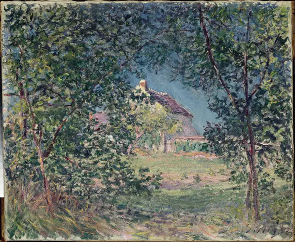 Skogkant om våren - Alfred Sisley