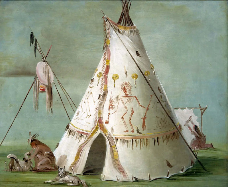 Ravneskogen av de tjuefem bøffelhudene - George Catlin

Source:
Loge des Corbeaux des Vingt-cinq Peaux de Buffle - George Catlin