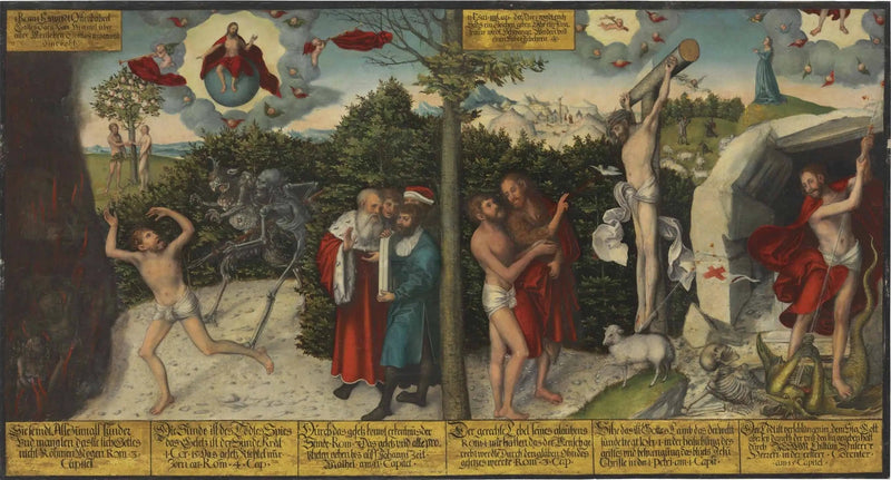 Lov og nåde - Lucas Cranach den eldre