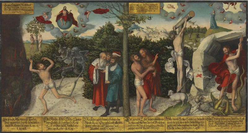Lov og nåde - Lucas Cranach den eldre